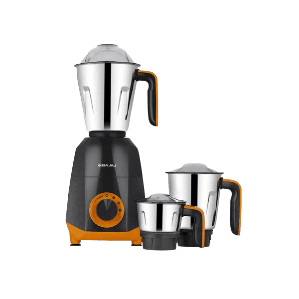 Bajaj Ninja Series QuartzMax Juicer Mixer Grinder | 750 W | 3 Jars | Amber Grey (Copy)